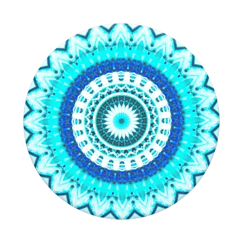 Popsockets 2GEN Blu Floral Mandala Suporte Para Celular Clip (normal)
